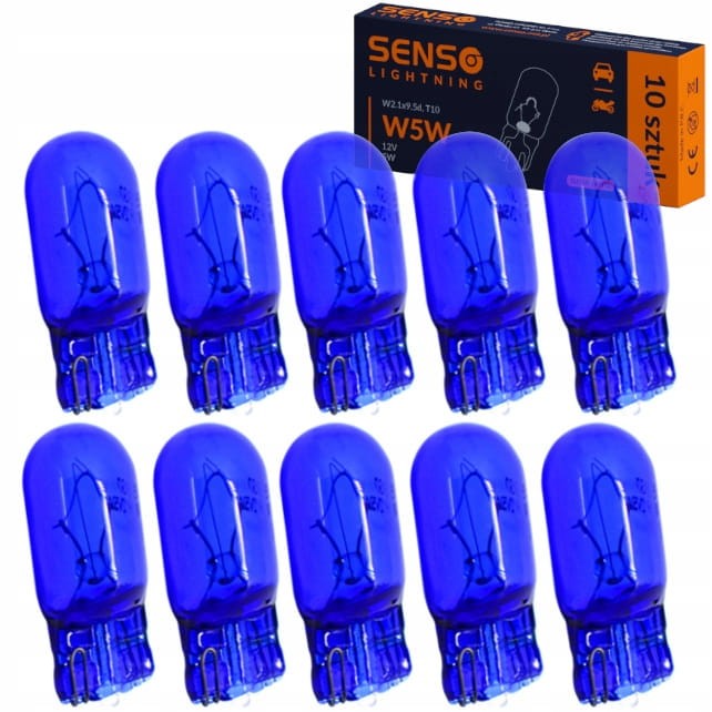 ŻARÓWKA SENSO SUPER WHITE W5W 12V XENON x10sztuk