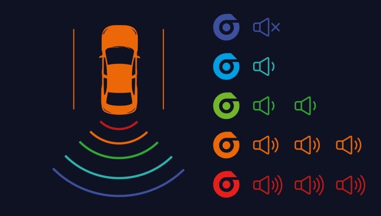 CZUJNIKI PARKOWANIA TYŁ COFANIA PDC SENSO SE-060 BUZZER JAK FABRYCZNE