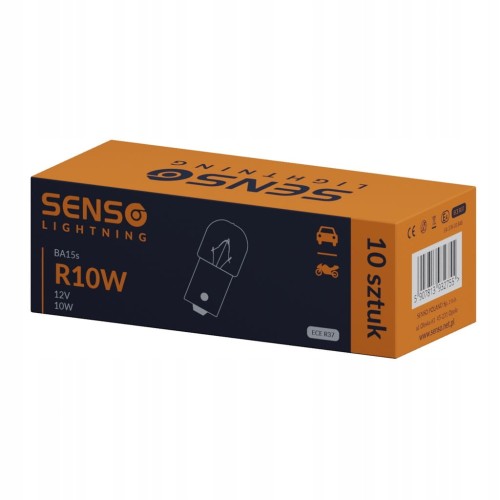 ŻARÓWKA SENSO R10W 10W BA15S 12V