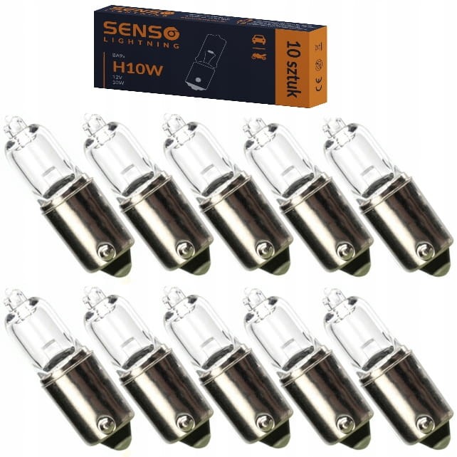ŻARÓWKA SENSO H10W 12V HOMOLOGACJA E4 x10sztuk