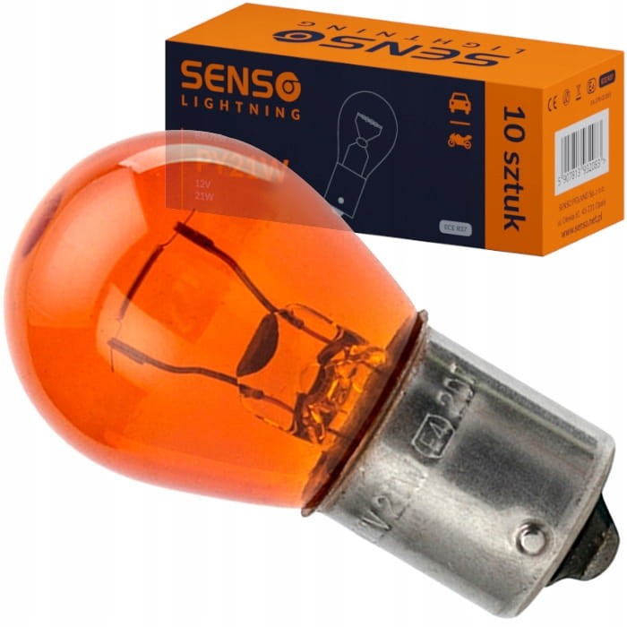 ŻARÓWKA SENSO PY21W 12V POMARAŃCZOWA