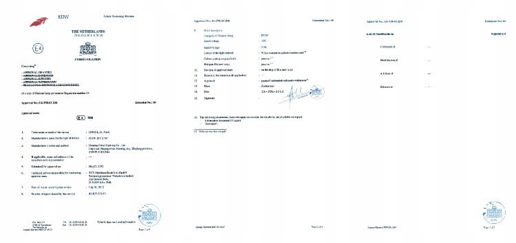 ŻARÓWKA SENSO P21W 12V HOMOLOGACJA E4