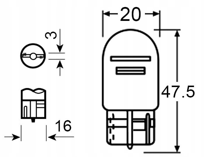 2x ŻARÓWKA SENSO W21W 12V SUPER WHITE XENON LOOK