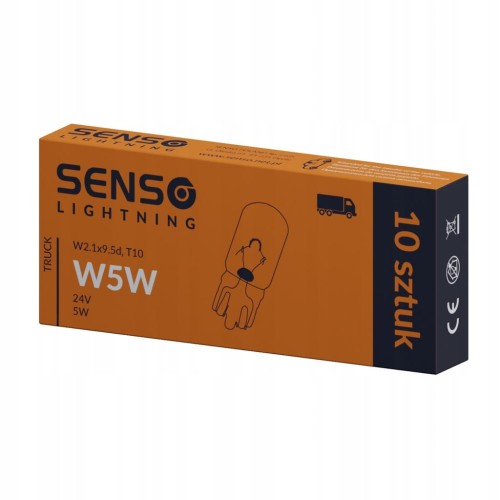 ŻARÓWKA POSTOJÓWKA SENSO W5W 24V 5W