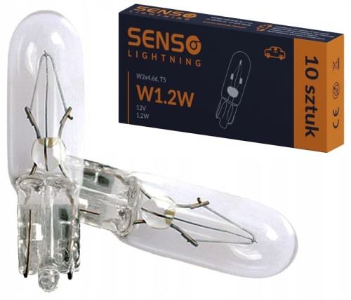 ŻARÓWKA SENSO W1.2W 1,2W T5 12V W2x4.6d ZEGARY