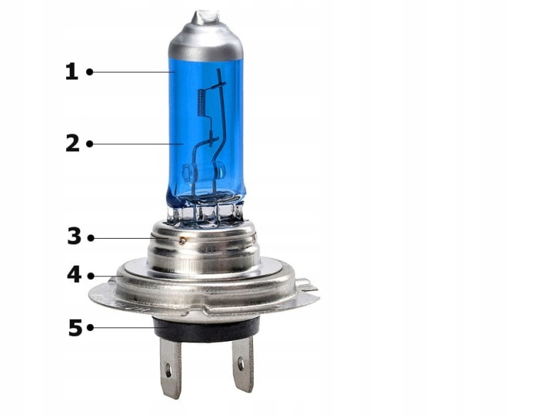 ŻARÓWKA SENSO SUPER WHITE H7 12V 55W E4 BLUE XENON