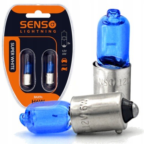 2x ŻARÓWKA SENSO H6W 12V SUPER WHITE