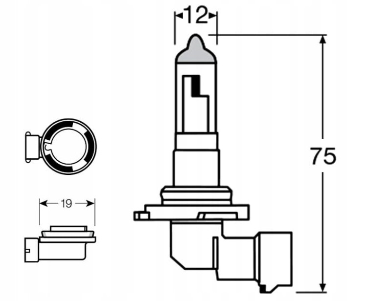 ŻARÓWKA SENSO H11 12V 55W PGJ19-2 HOMOLOGACJA E4