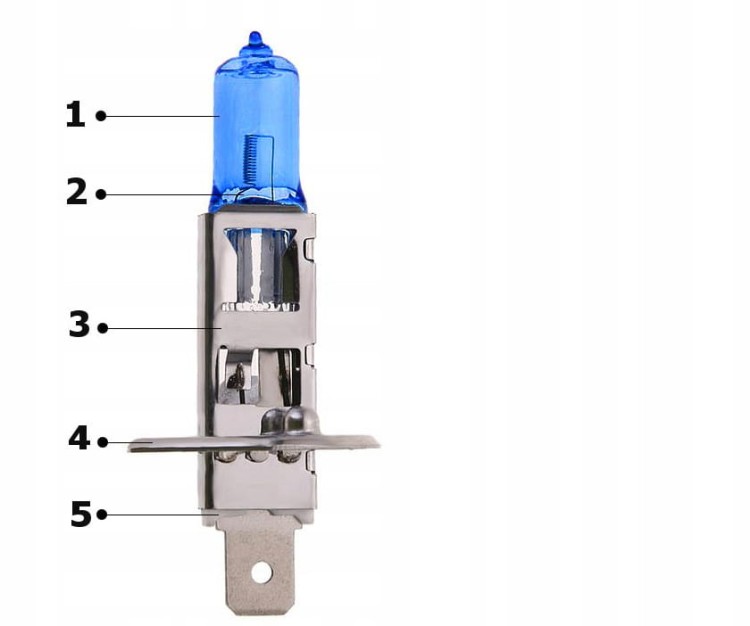 ŻARÓWKA SENSO SUPER WHITE H1 12V 55W E4 BLUE XENON