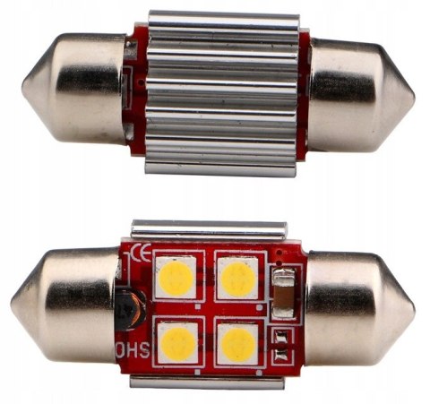 ŻARÓWKA SENSO C5W C10W 31mm LED 4xSMD 3030 CANBUS 12V