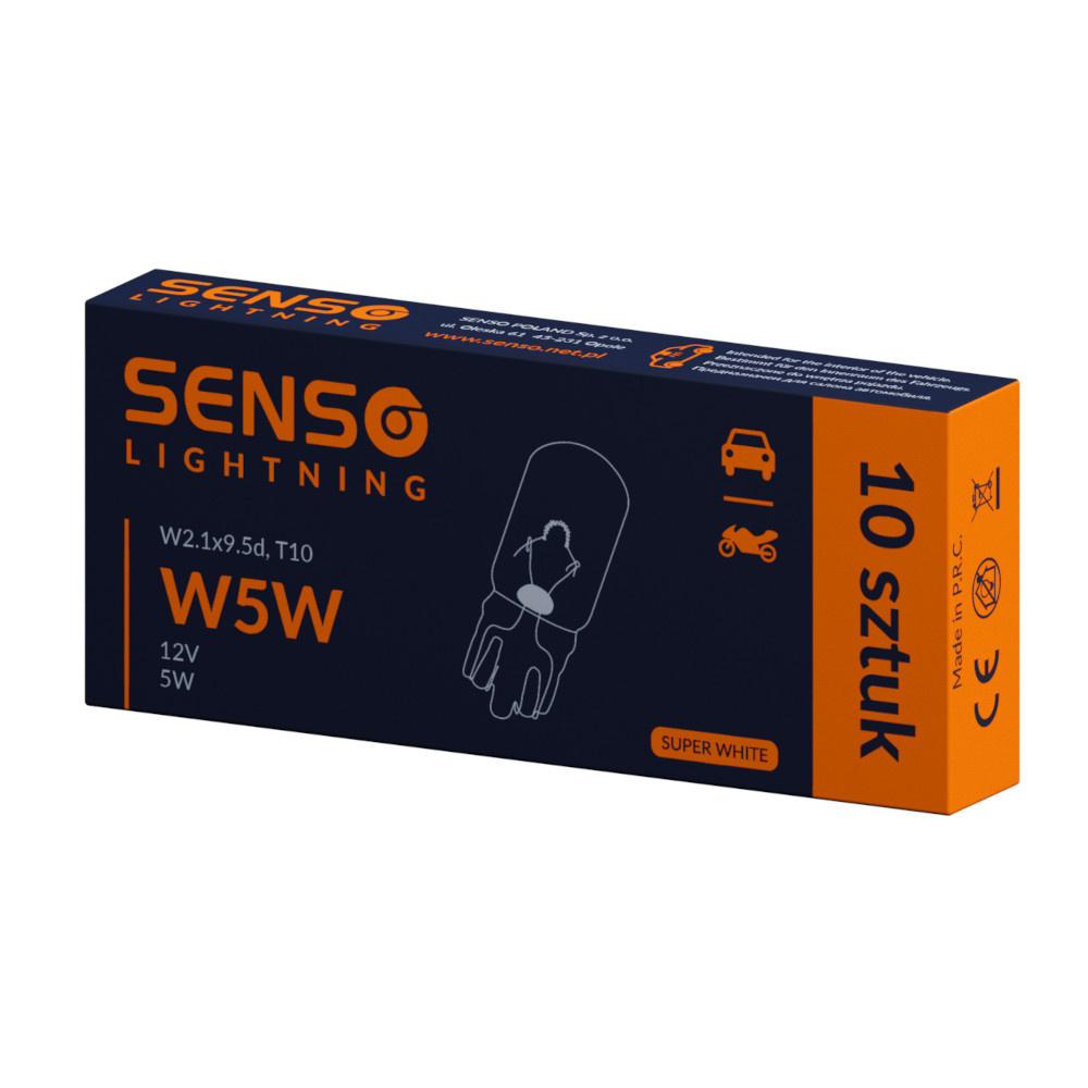 SENSO W5W 12V SUPER WHITE