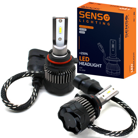 Żarówki SENSO 2x LED HB4 +250% CSP 12V 16000LM